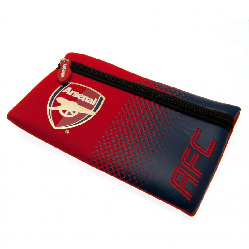Arsenal FC penalhus i rødt og mørkeblåt fade-design med logo og AFC-tekst