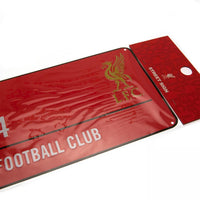 Liverpool FC metalskilt i gadeskilt-design med Anfield Road L4 og Liverbird-logo yderligere produktvisning