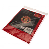Manchester United flag i rødt design med logo