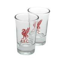 Liverpool FC shotglas 2-pak vist fra en anden vinkel