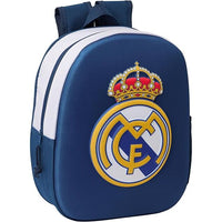 Real Madrid 3D-rygsæk 33 cm med formstøbt front og stort logo