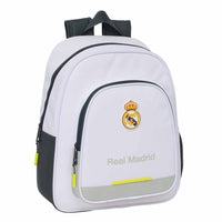 Real Madrid rygsæk 34 cm i lyst design med logo og frontlomme