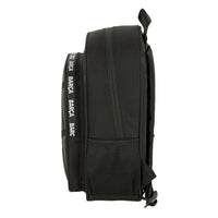 FC Barcelona rygsæk 33 cm set fra siden med sort sidepanel og netlomme