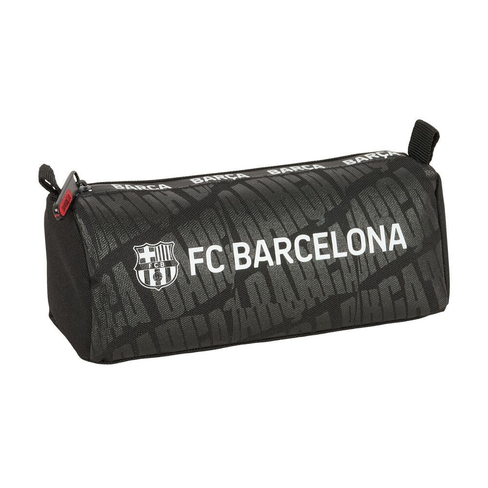 FC Barcelona penalhus i sort design med tone-i-tone Barça-print og klublogo