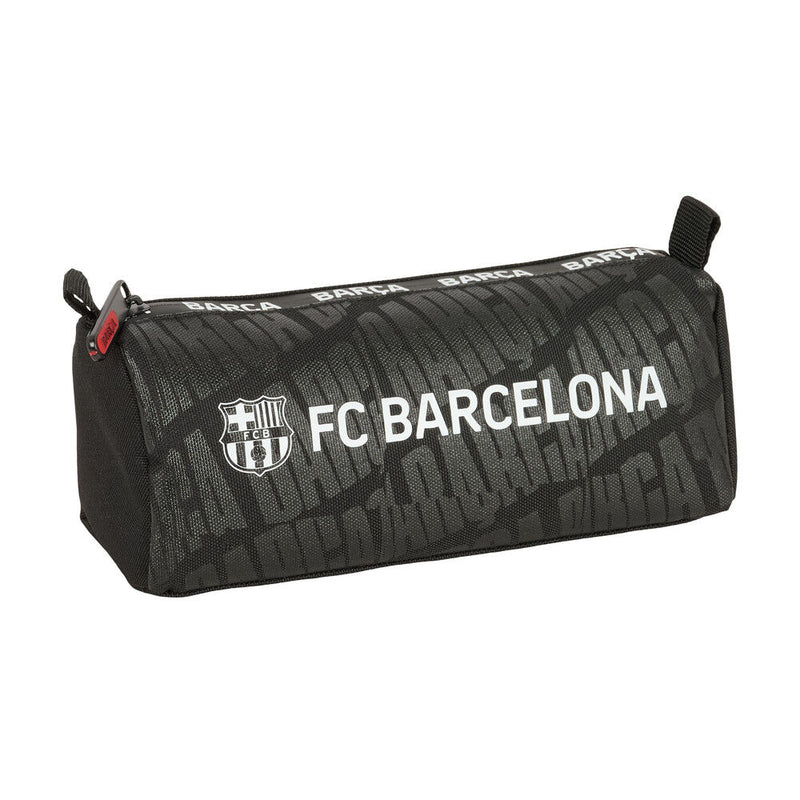 FC Barcelona penalhus i sort design med tone-i-tone Barça-print og klublogo