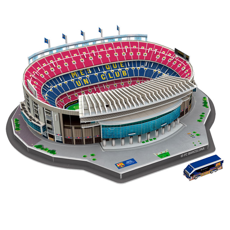 FC Barcelona Camp Nou 3D-puslespil med detaljeret stadionmodel