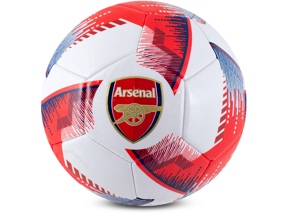 Arsenal FC fodbold str. 5 i Blitz-design med hvid bund og stort logo