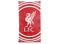 Liverpool FC håndklæde i rødt Pulse Design med stort hvidt Liverbird-motiv