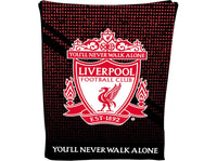 Liverpool FC fleecetæppe vist fra en anden vinkel