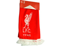 Liverpool FC halstørklæde pakket med YNWA-tekst synlig